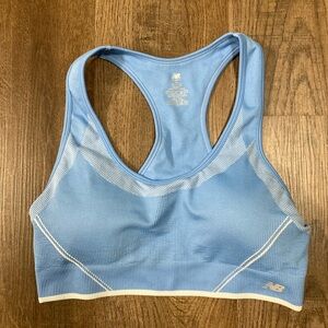New Balance Light Blue Racerback Sports Bra Medium Support Size Xl